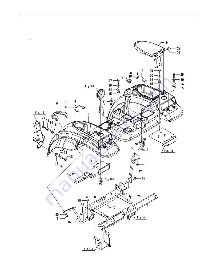 Cub Cadet Yanmar Lx490 Part List Manual Download Page 194