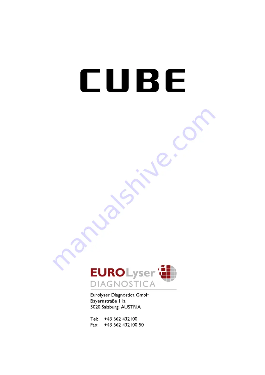 Cube Ta Series Starter Manual Download Page 1