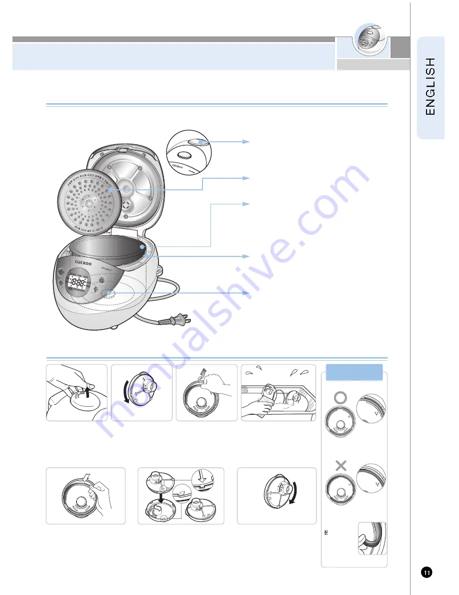 Cuckoo CR-0351F series Operating Instructions Manual Download Page 11