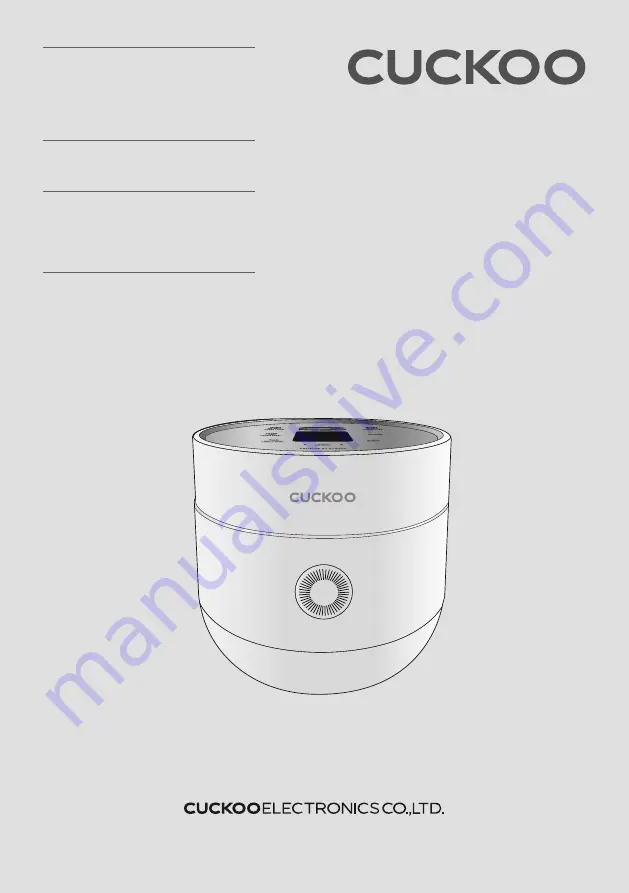 Cuckoo CR-0675F Series User Manual Download Page 27