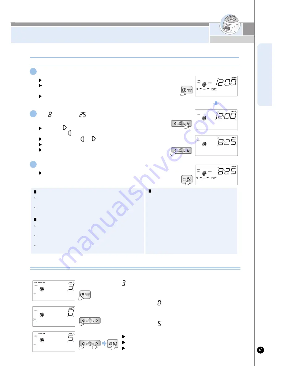 Cuckoo CRP-AH10 Fuzzy Series Operating Instructions Manual Download Page 13