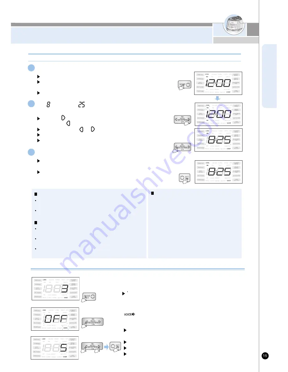 Cuckoo CRP-DH06 Fuzzy Series Operating Instructions Manual Download Page 15