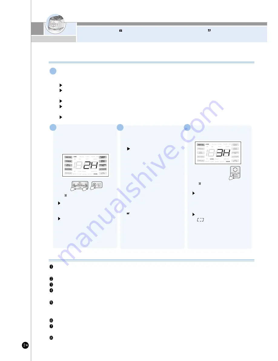 Cuckoo CRP-DH06 Fuzzy Series Operating Instructions Manual Download Page 24