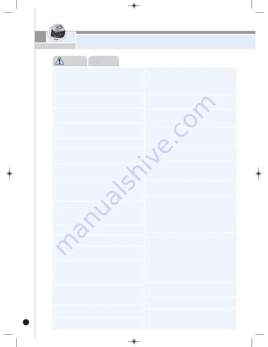 Cuckoo CRP-FH06 Fuzzy Series Operating Instructions Manual Download Page 6