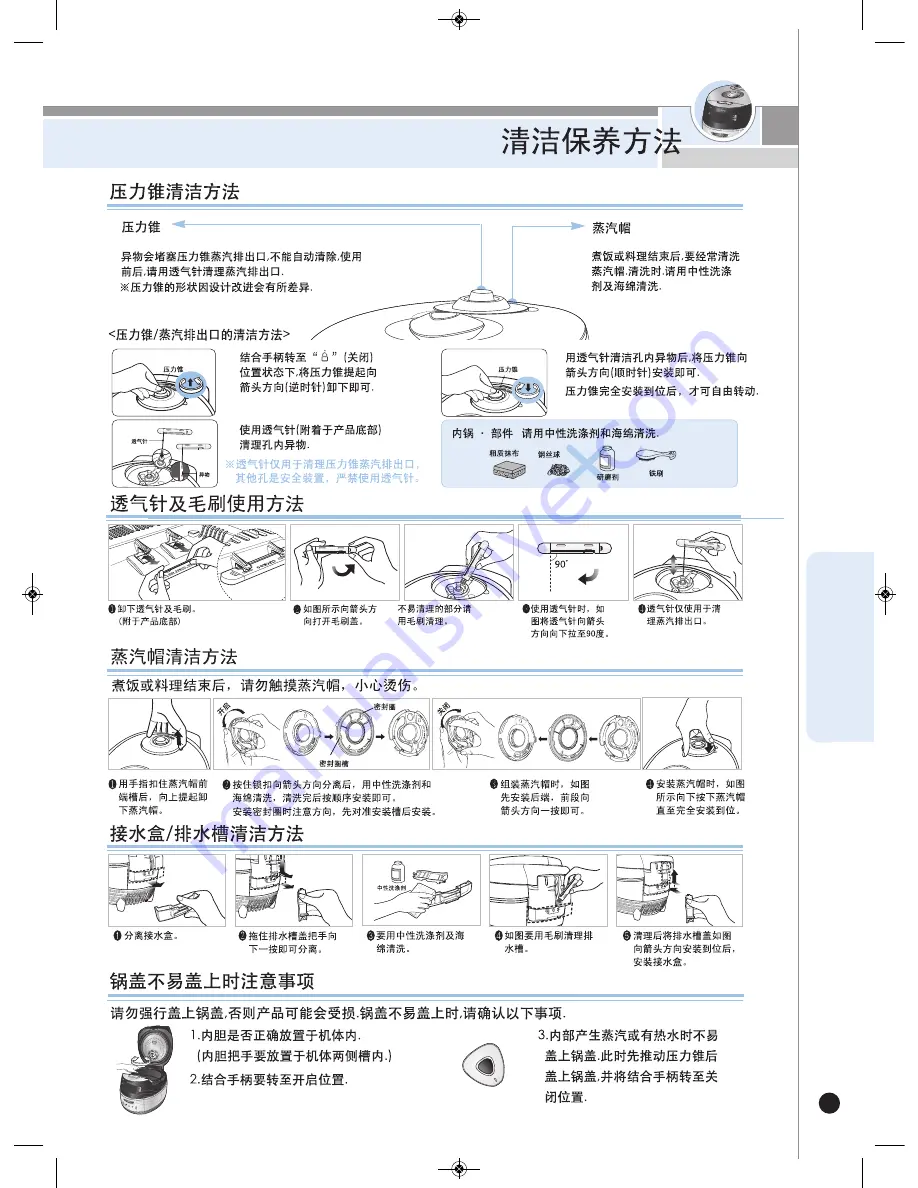 Cuckoo CRP-FH06 Fuzzy Series Operating Instructions Manual Download Page 61