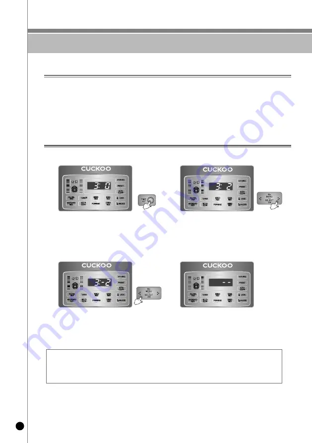 Cuckoo CRP-HU10 Tool Series Operating Instructions Manual Download Page 18