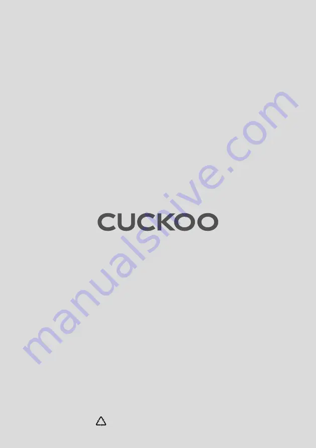 Cuckoo CRP-HU10 Tool Series Operating Instructions Manual Download Page 60