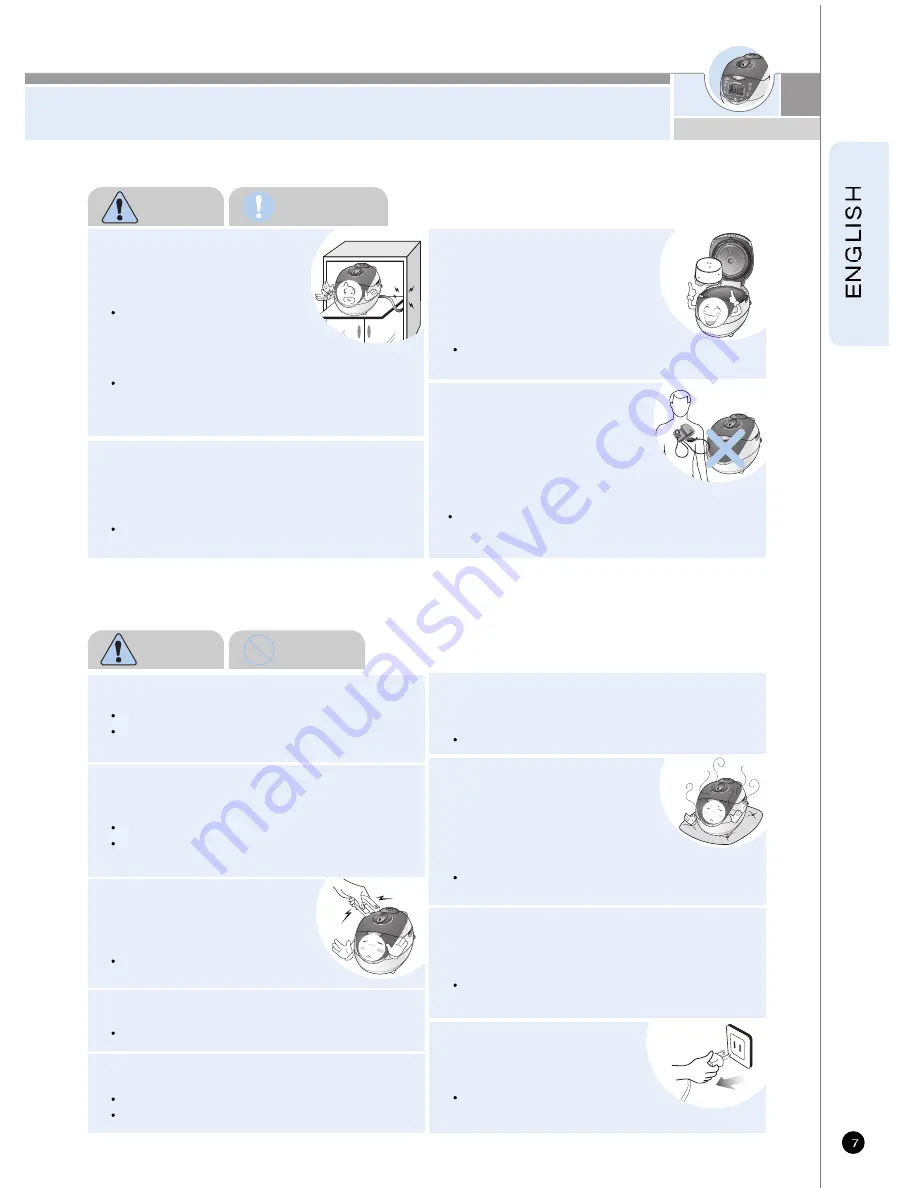 Cuckoo CRP-HV06 Fuzzy Series Operating Instructions Manual Download Page 7