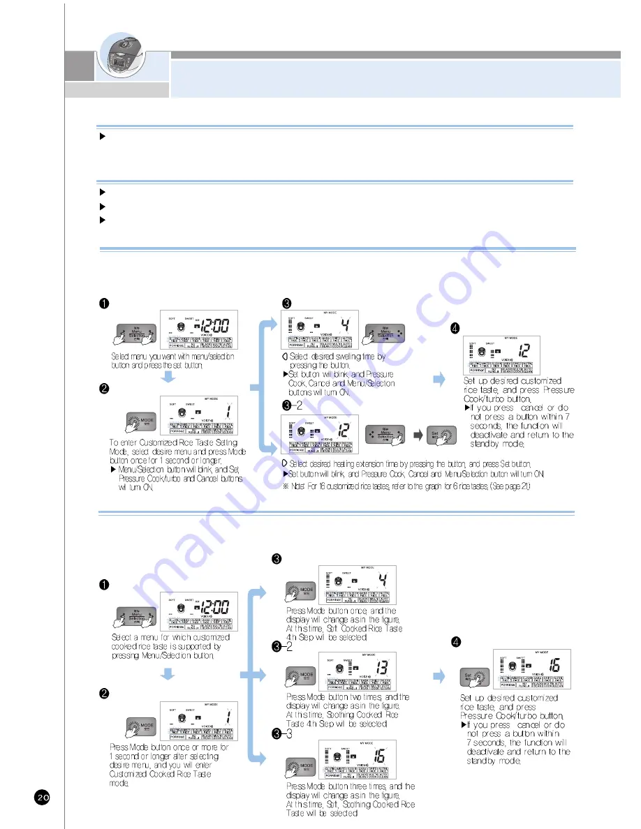 Cuckoo CRP-HV06 Fuzzy Series Скачать руководство пользователя страница 20