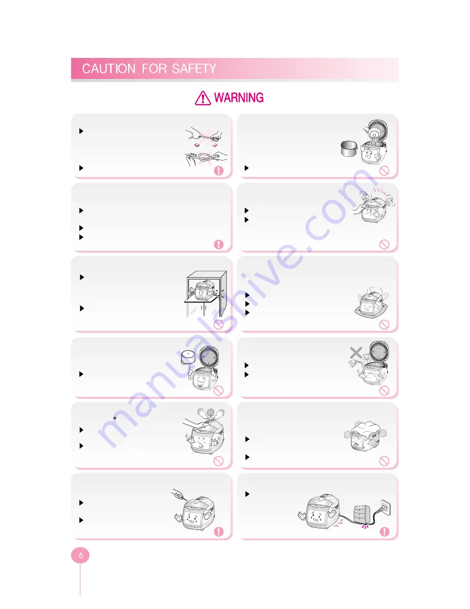 Cuckoo CRP-L10 Fuzzy Series Operation Instruction Manual Download Page 7