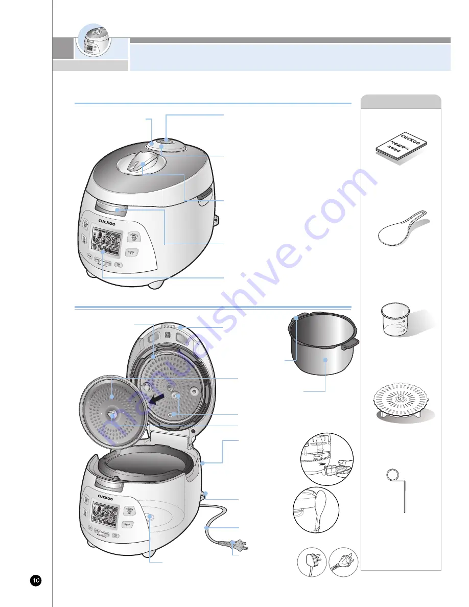 Cuckoo CRP-M1059F Series Operating Instructions Manual Download Page 10