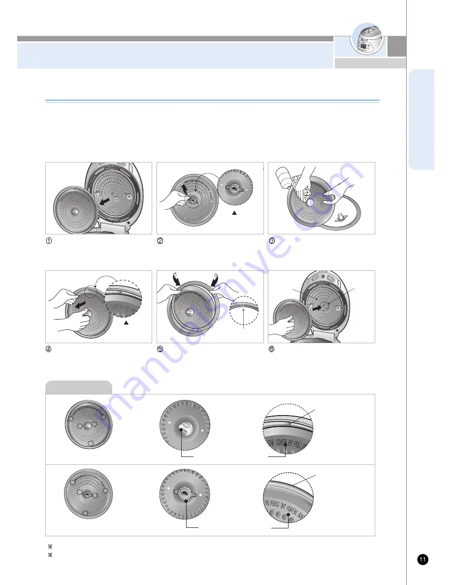 Cuckoo CRP-M1059F Series Operating Instructions Manual Download Page 11