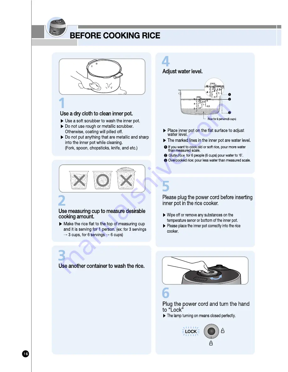 Cuckoo CRP-P0609S SERIES Operating Instructions Manual Download Page 10