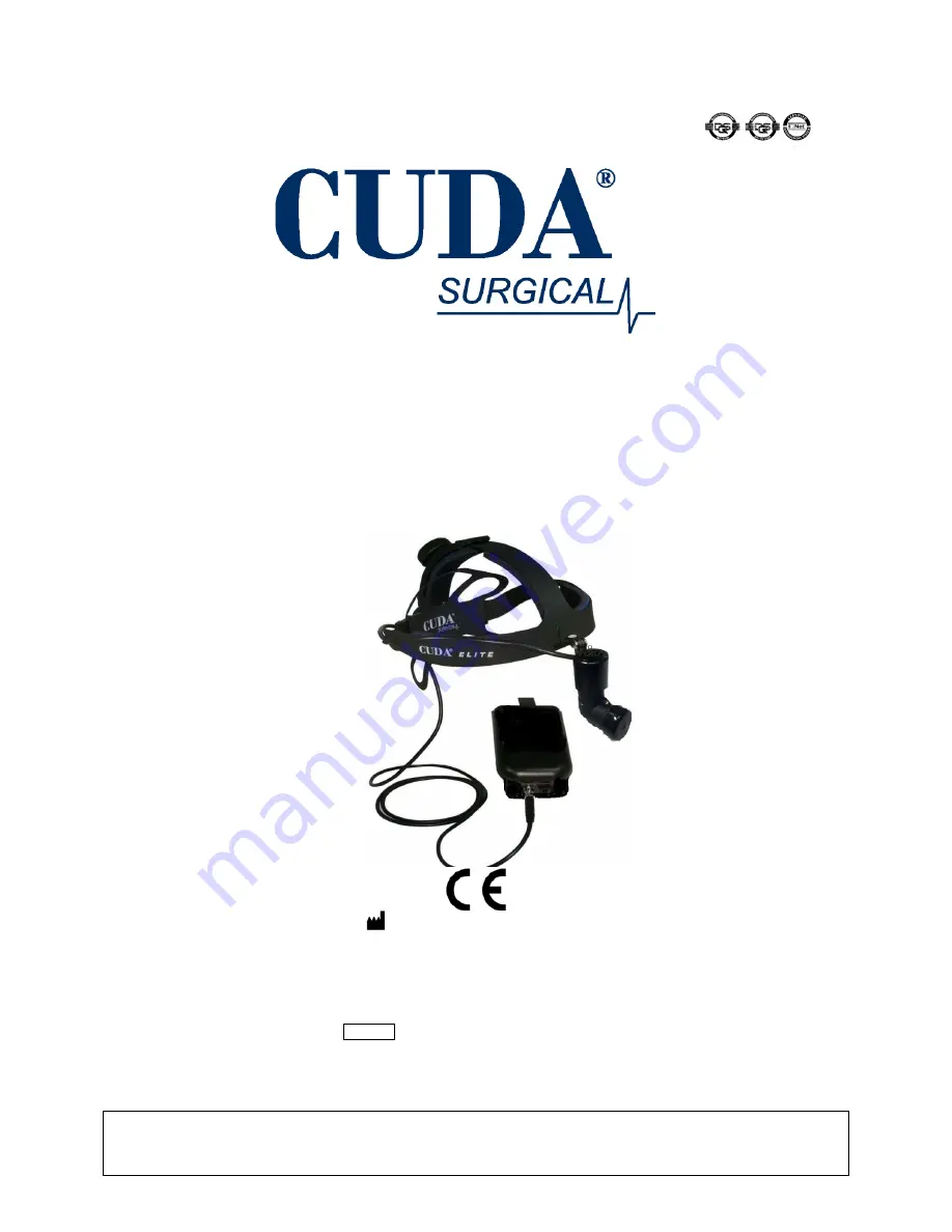 Cuda surgical ELITE 9000-II Operation Manual Download Page 11