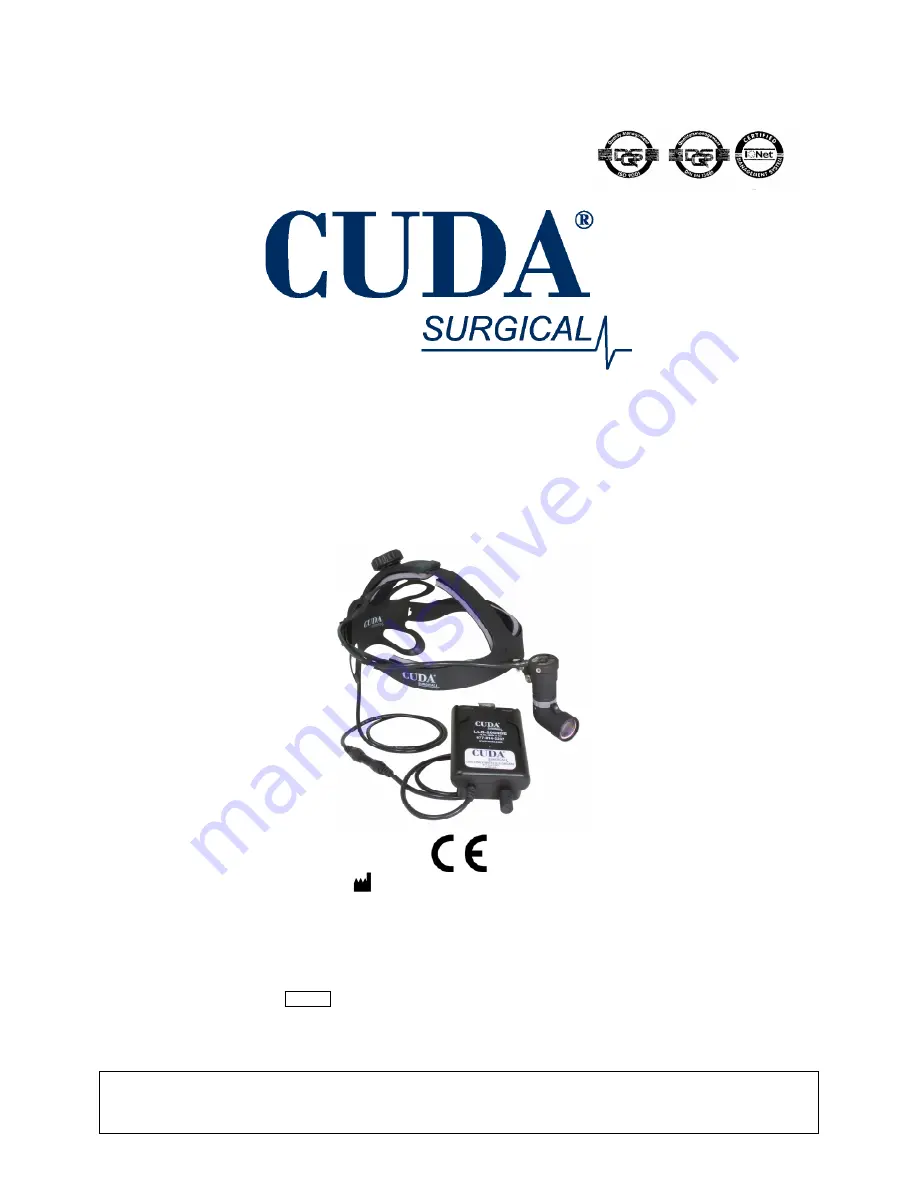 Cuda surgical ELITE 9000 Operation Manual Download Page 22