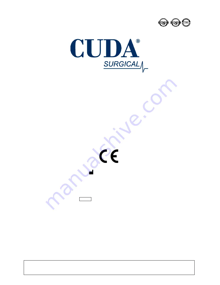 Cuda surgical LLS-5500 Скачать руководство пользователя страница 63