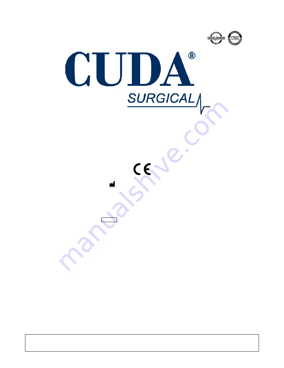 Cuda surgical LLS-LLX Скачать руководство пользователя страница 21