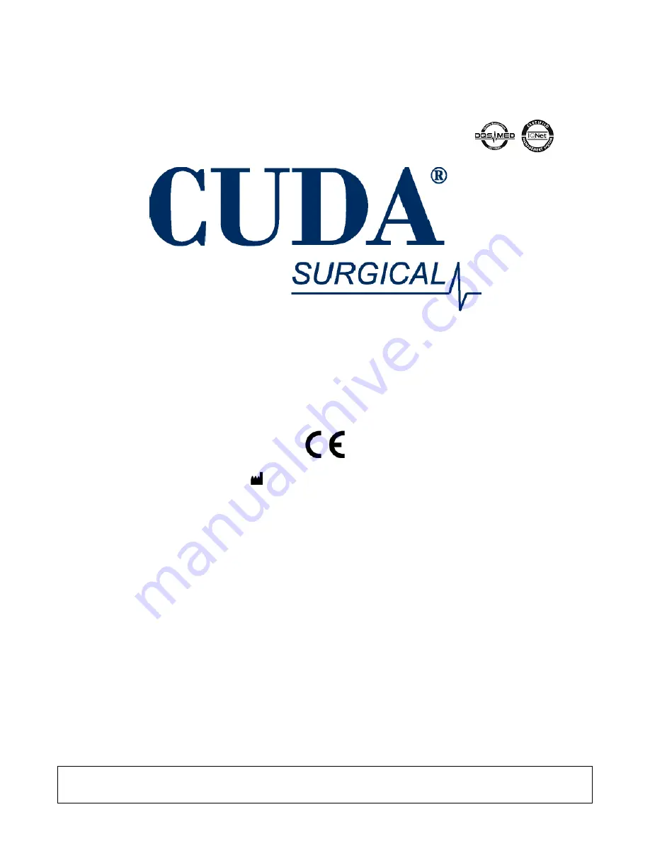 Cuda surgical LLS-LLX Скачать руководство пользователя страница 71