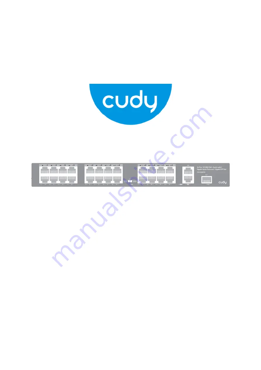 Cudy FS1026PS1 User Manual Download Page 1