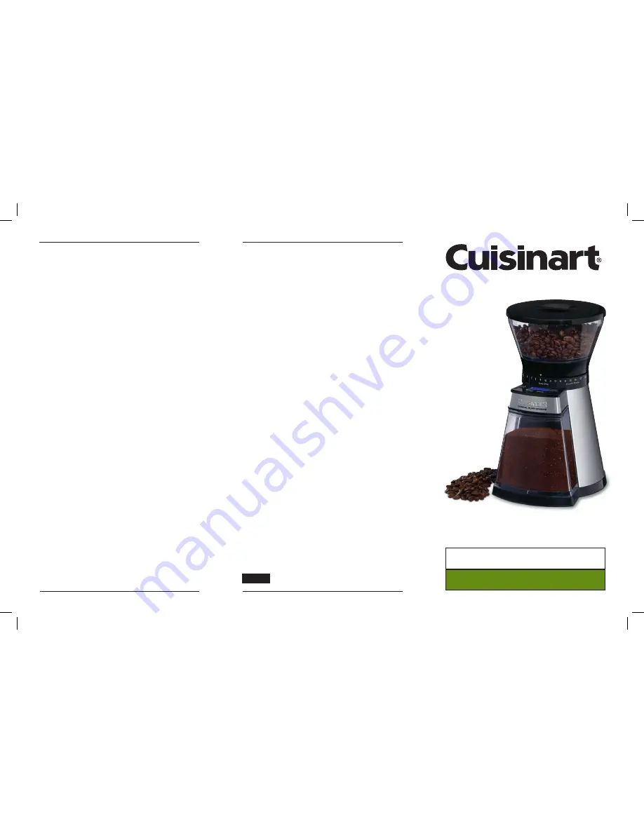 Cuisinart 10ce113938 Скачать руководство пользователя страница 1