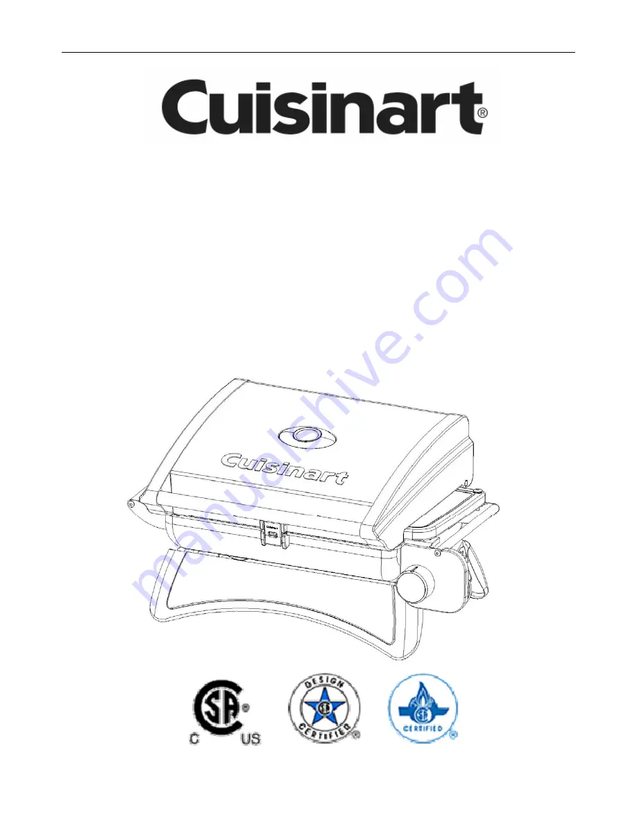 Cuisinart BG036-G Скачать руководство пользователя страница 1