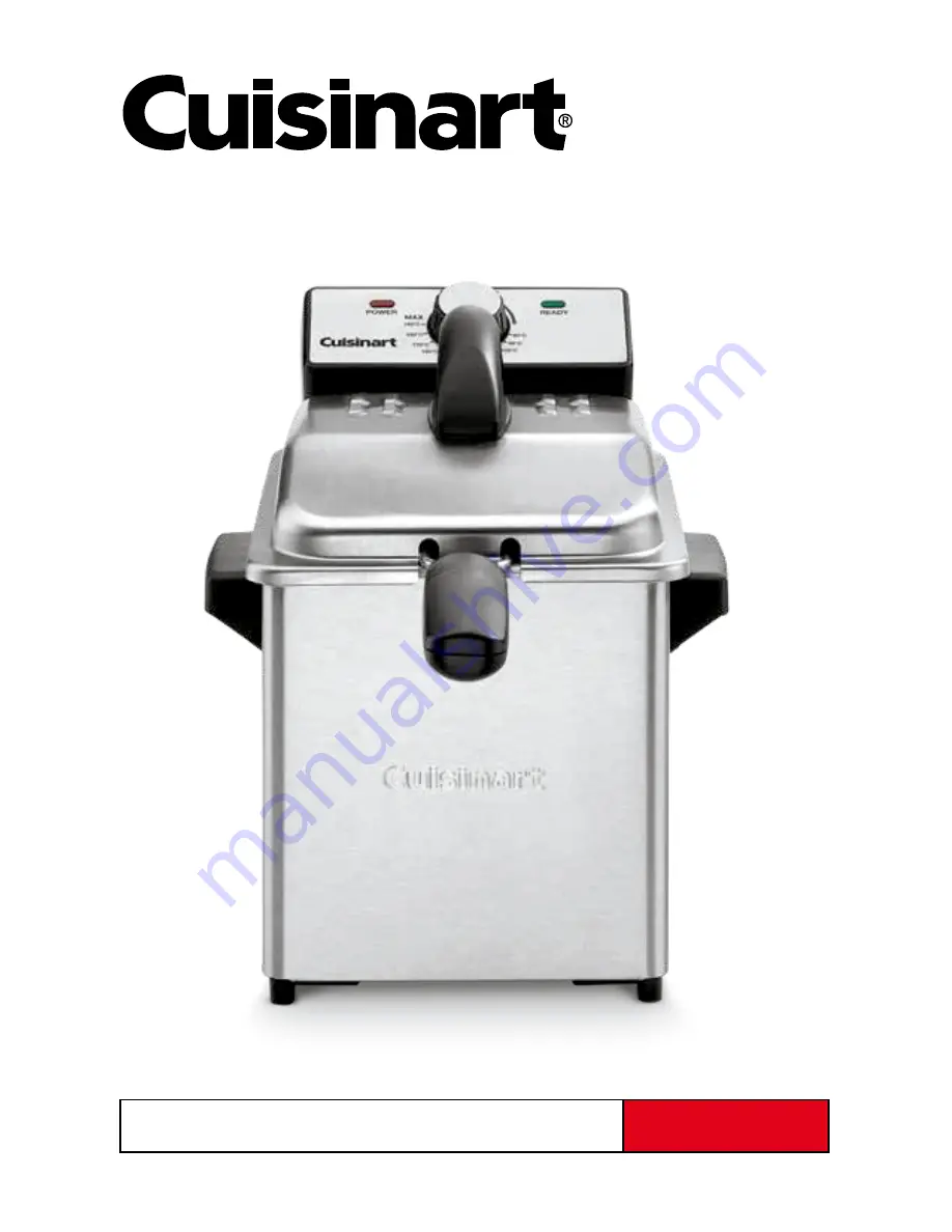 Cuisinart CDF-130A Instruction And Recipe Booklet Download Page 1