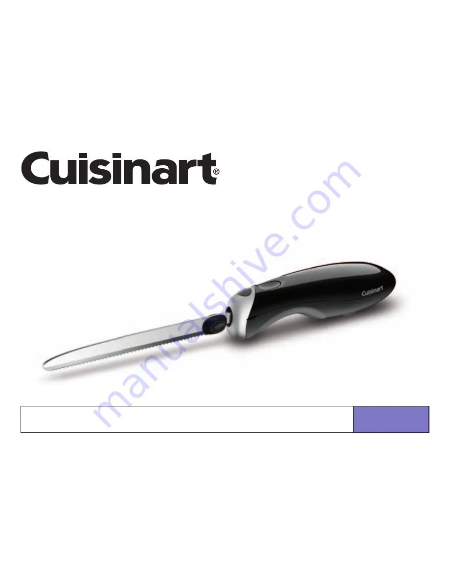 Cuisinart CEK-30 Instruction Booklet Download Page 1