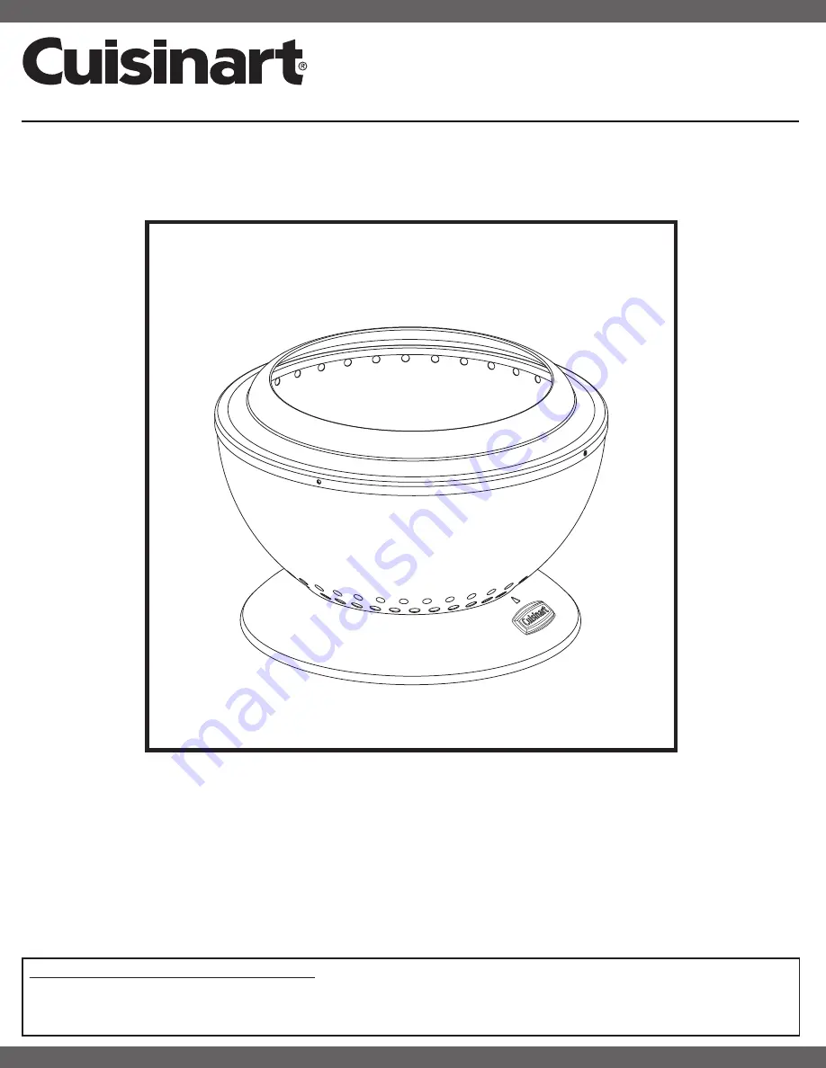 Cuisinart COH-800 Скачать руководство пользователя страница 1