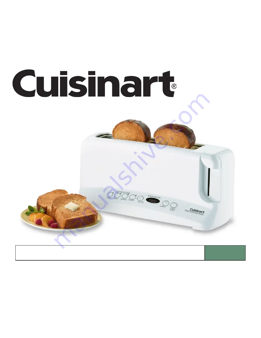 Cuisinart CPT-60 Instruction Booklet Download Page 1