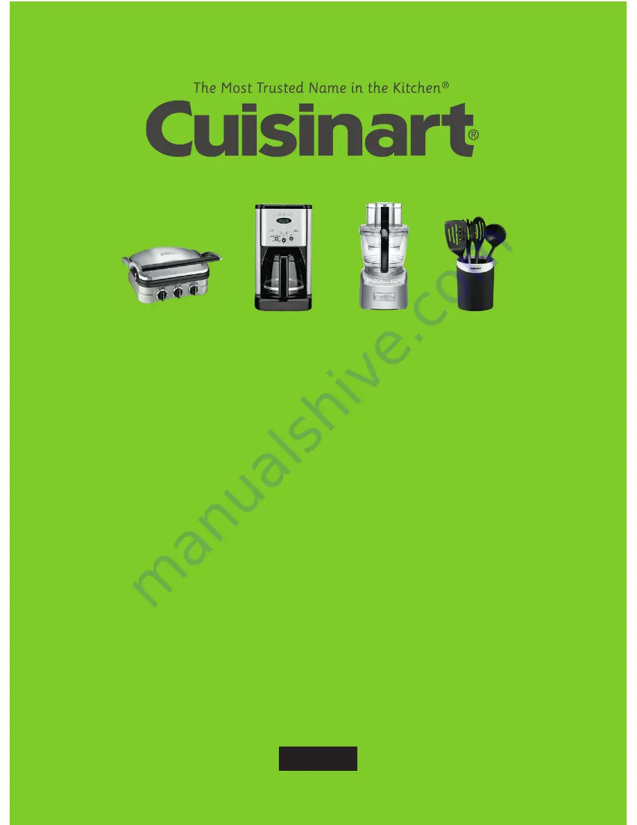 Cuisinart CTG-00-SPI4 Instruction And Recipe Booklet Download Page 16