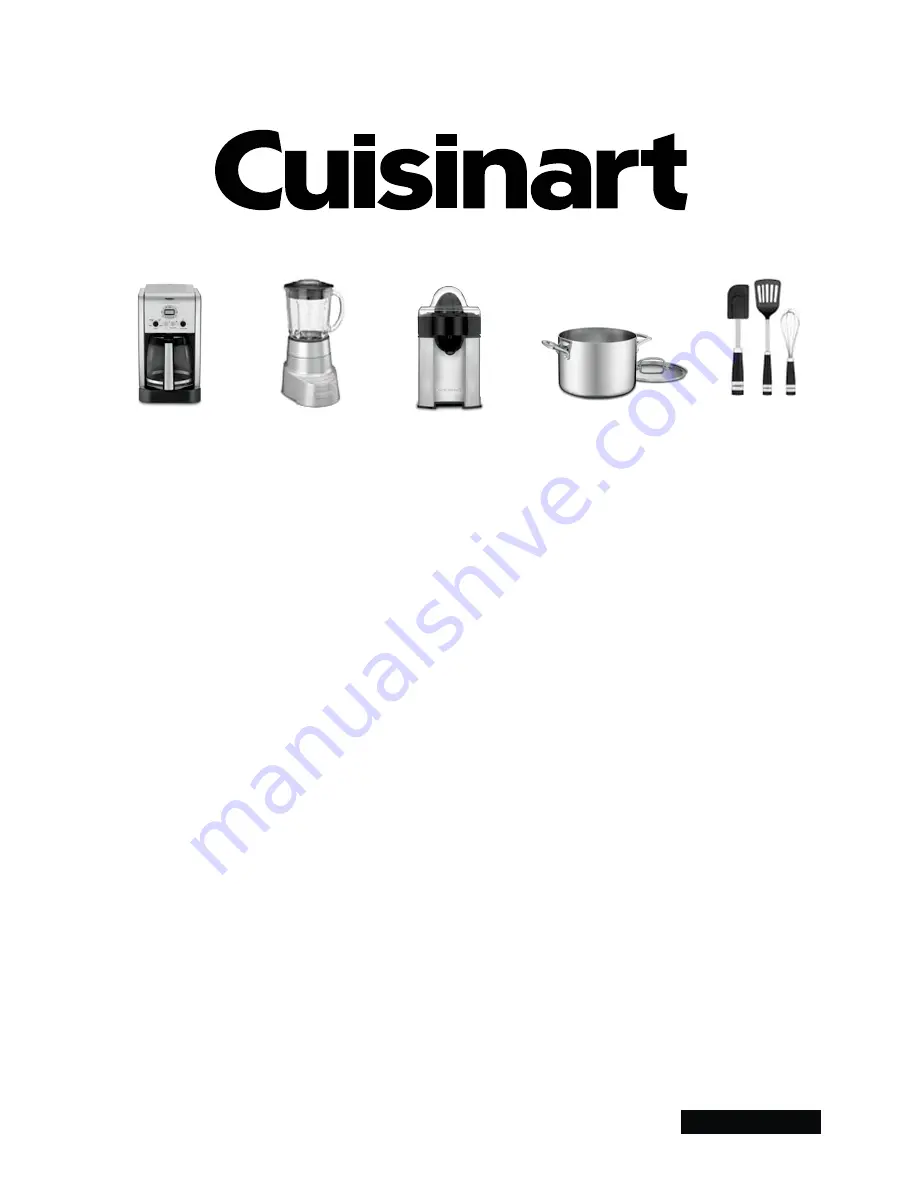 Cuisinart DF-560PCC Скачать руководство пользователя страница 11