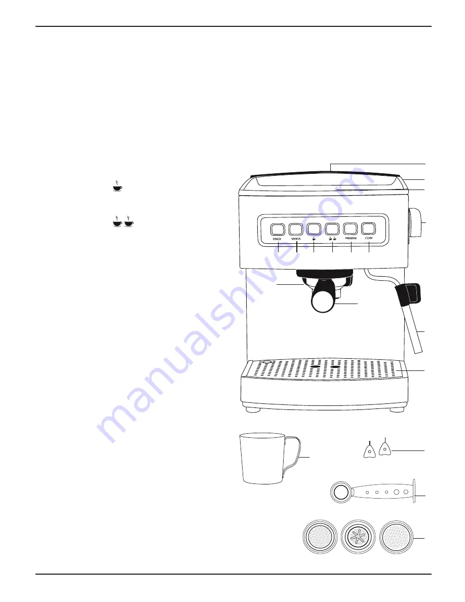 Cuisinart EM-200 - Programmable 15-Bar Espresso Maker Скачать руководство пользователя страница 5