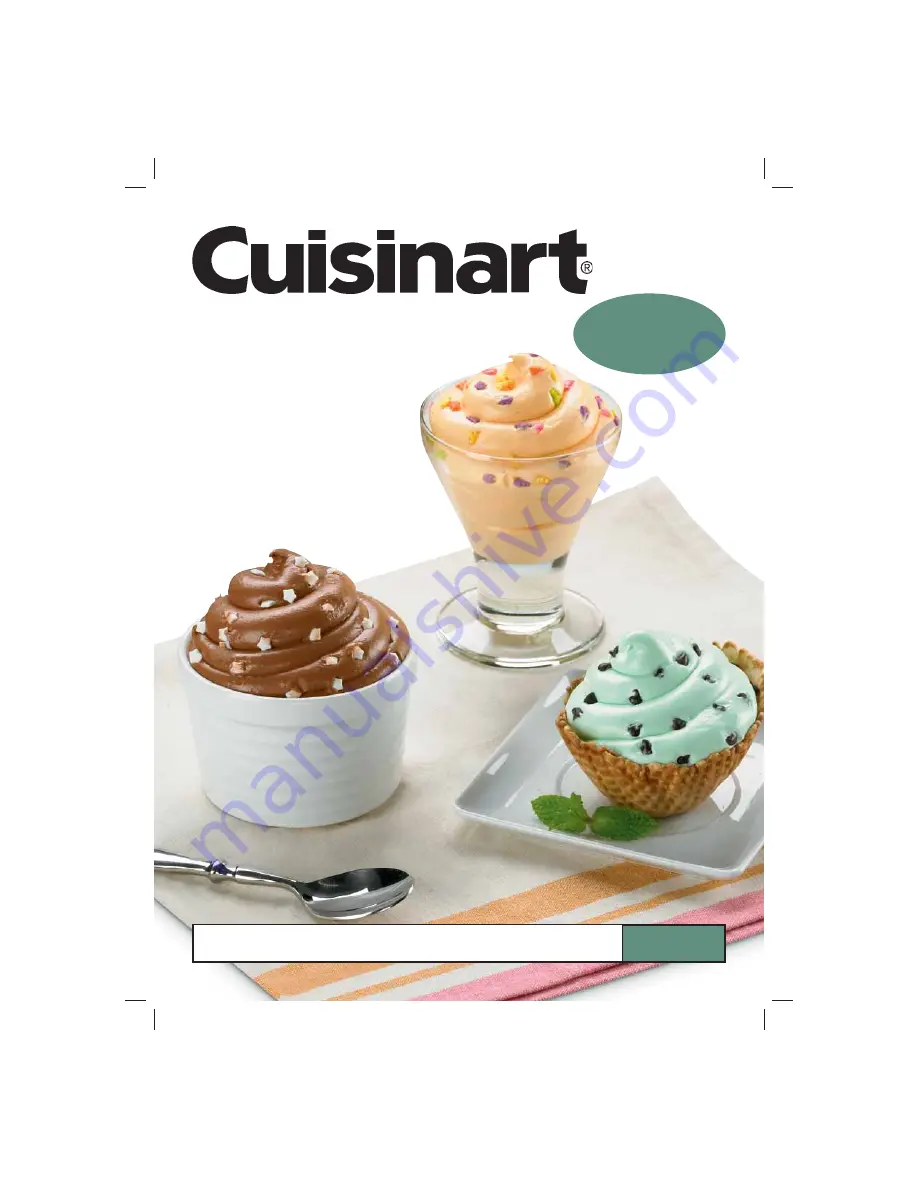 Cuisinart ICE-45A Recipe Booklet Download Page 1