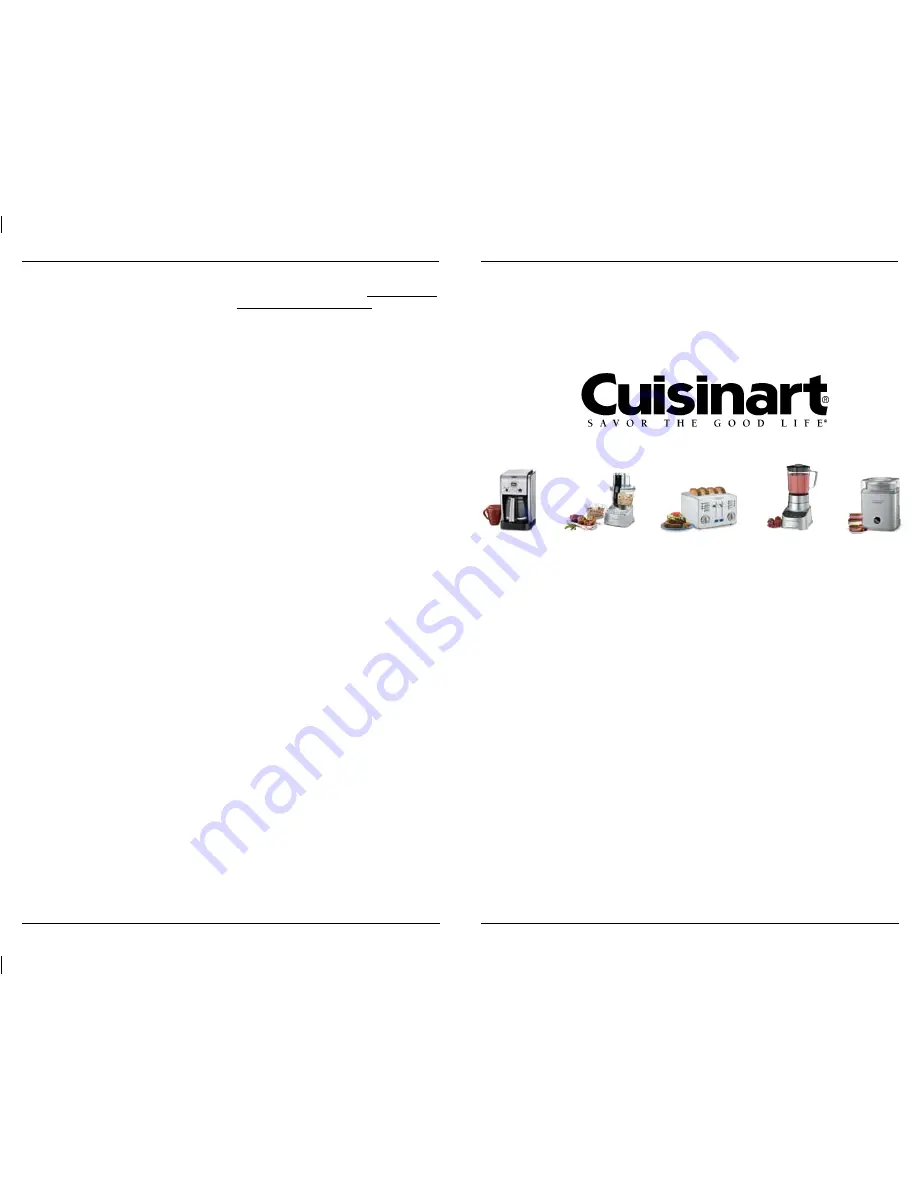 Cuisinart MSC-800C Series Instruction Booklet Download Page 20