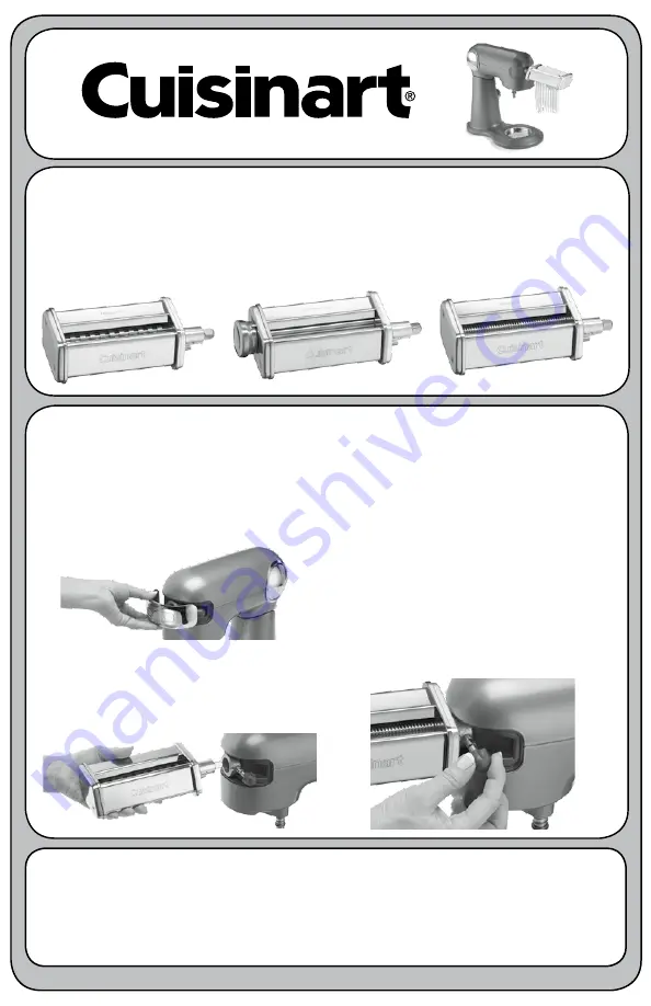 Cuisinart PRS-50 Quick Reference Manual Download Page 1