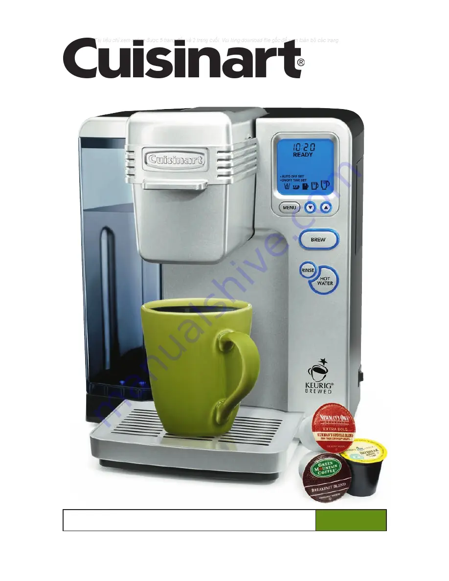 Cuisinart SS-700 Instruction Booklet Download Page 1