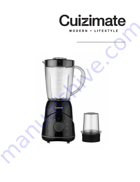 Cuizimate RBSBLENDERNOIR Instruction Manual Download Page 1