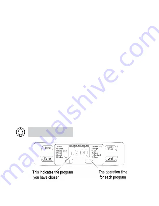 Cuizimate RBSBREADMAKERBK Instruction Manual Download Page 20