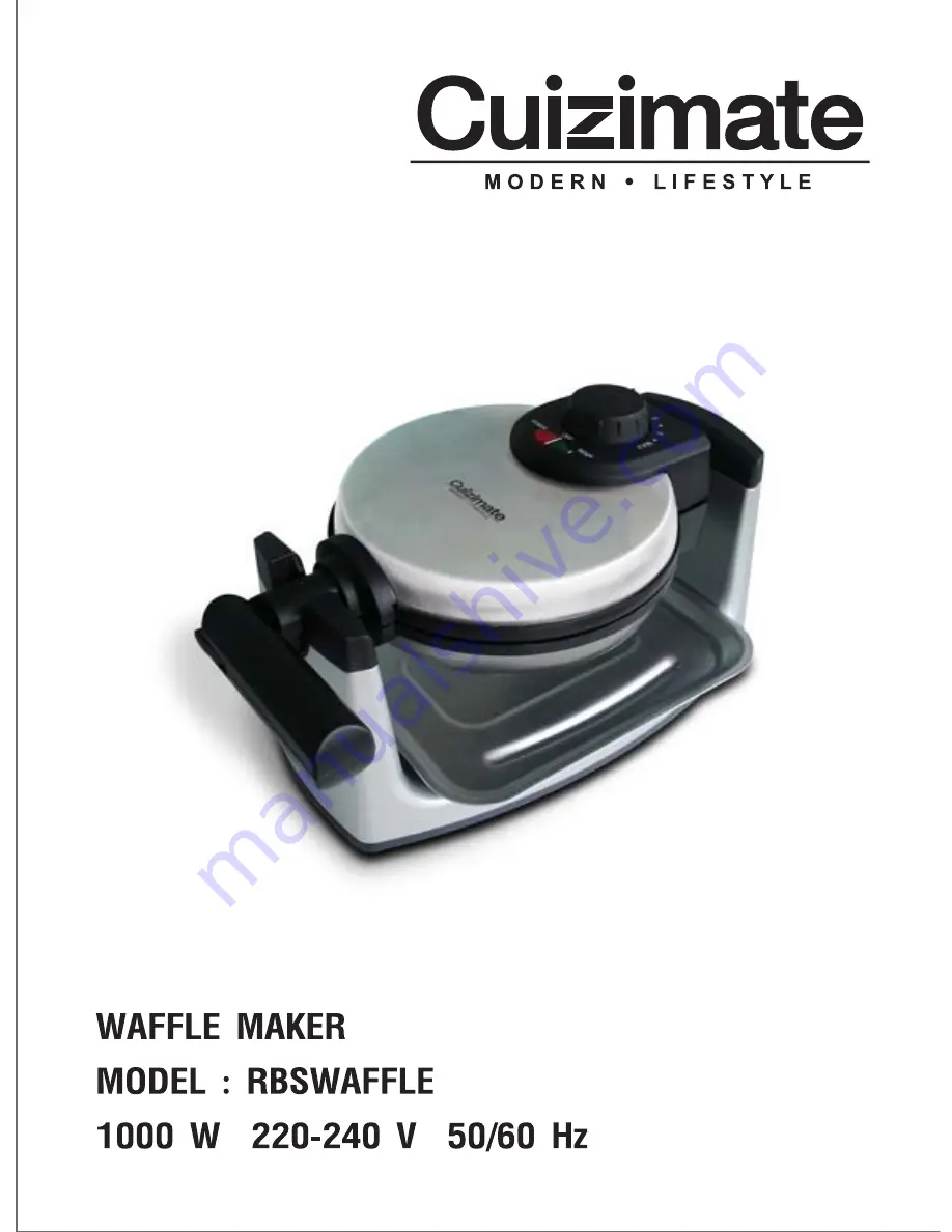 Cuizimate RBSWAFFLE User Manual Download Page 1