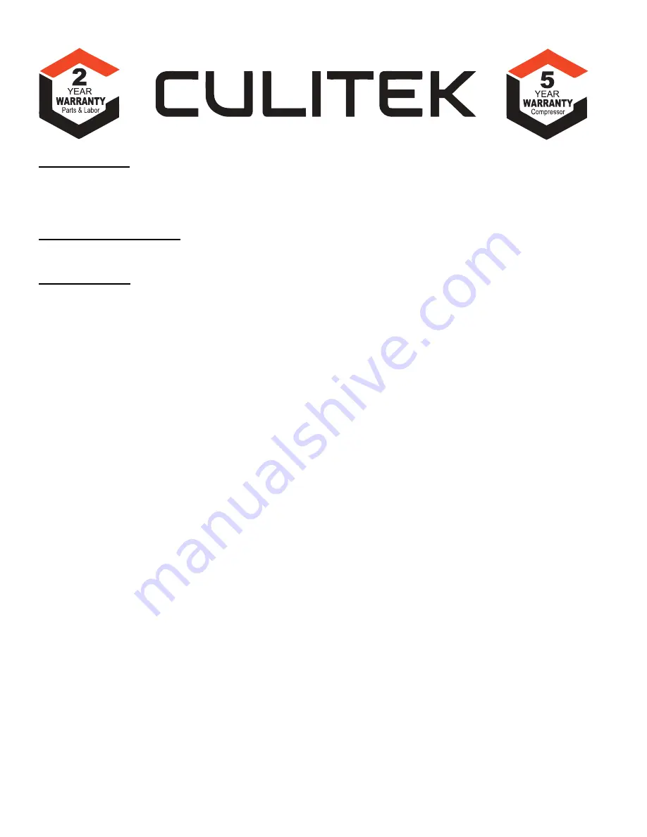 CULITEK MDP-47 Instruction Manual Download Page 9