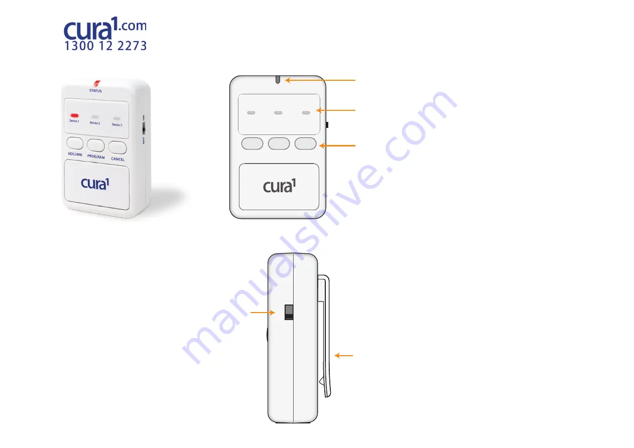 Cura1 ActiveCare 3508 Quick Start Manual Download Page 1