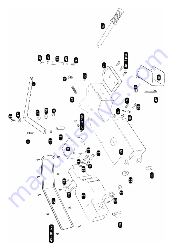 Curb Roller Manufacturing BATT Screed 6000 Owner'S Manual Download Page 8