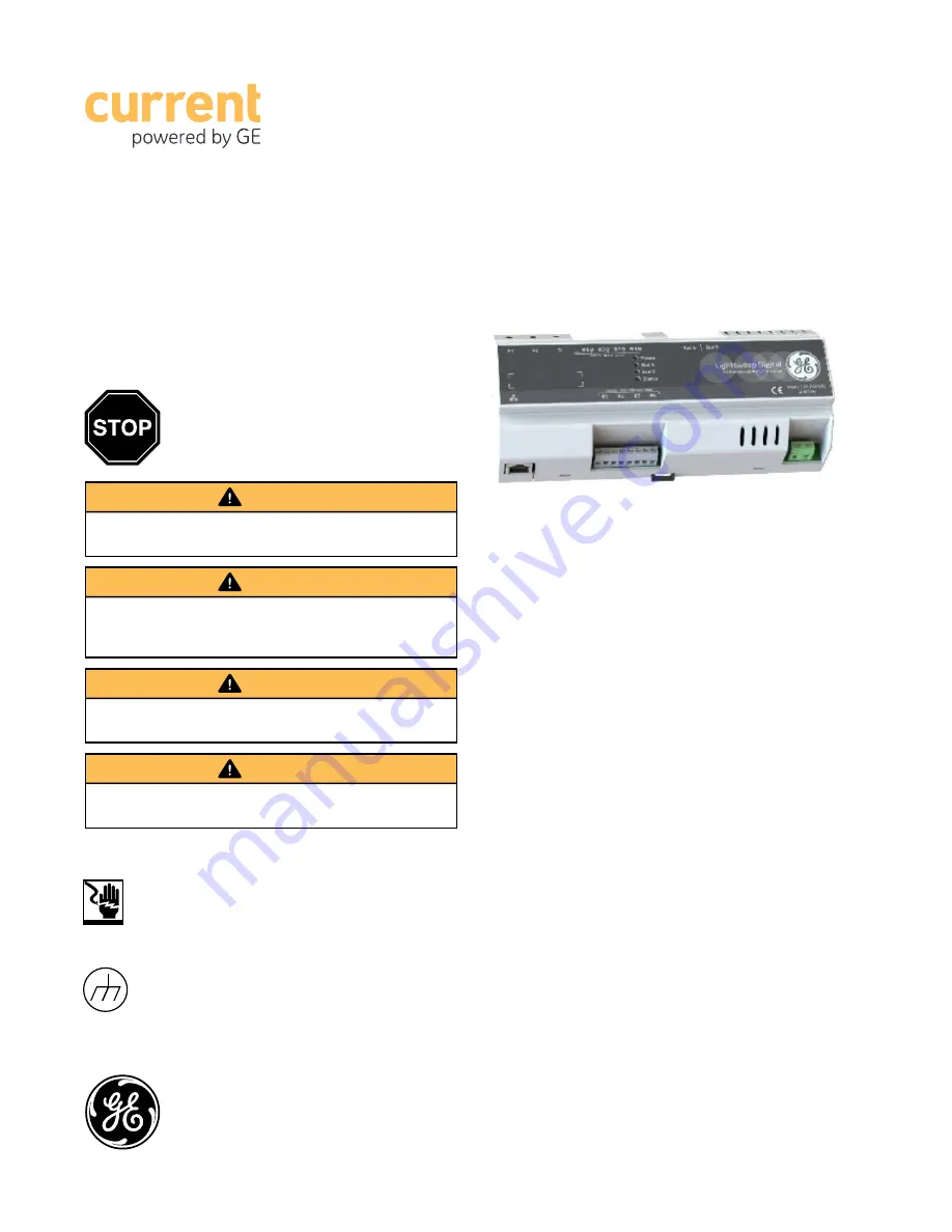 Current Lightsweep Installation Manual Download Page 1