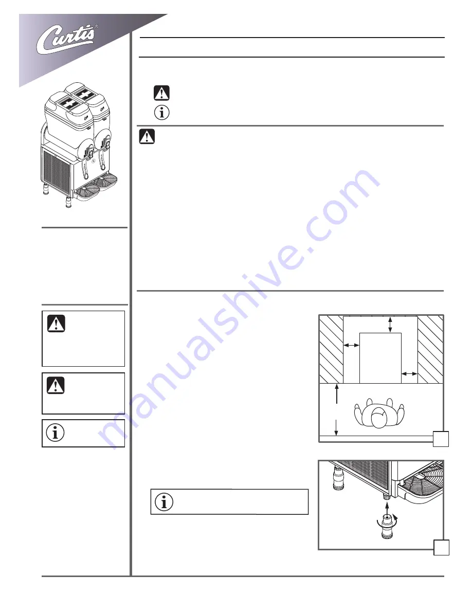 Curtis CFB1 Service Manual Download Page 1