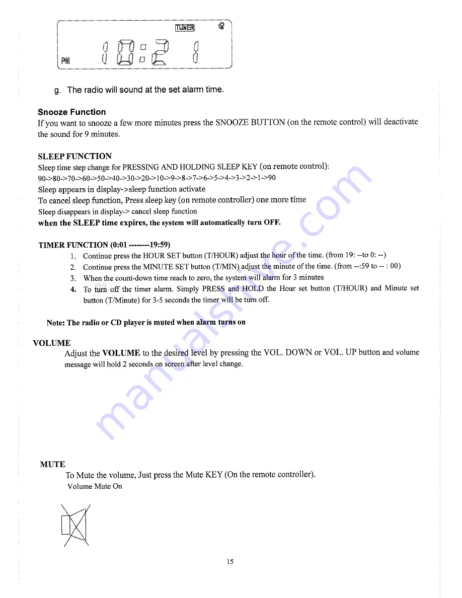 Curtis CR2608 Instruction Manual Download Page 15