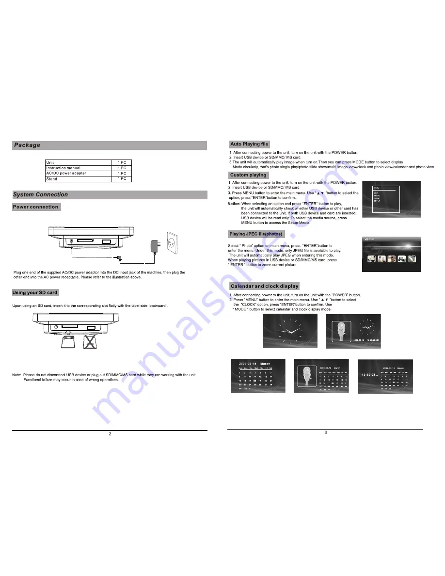 Curtis DPF7250UK User Manual Download Page 2