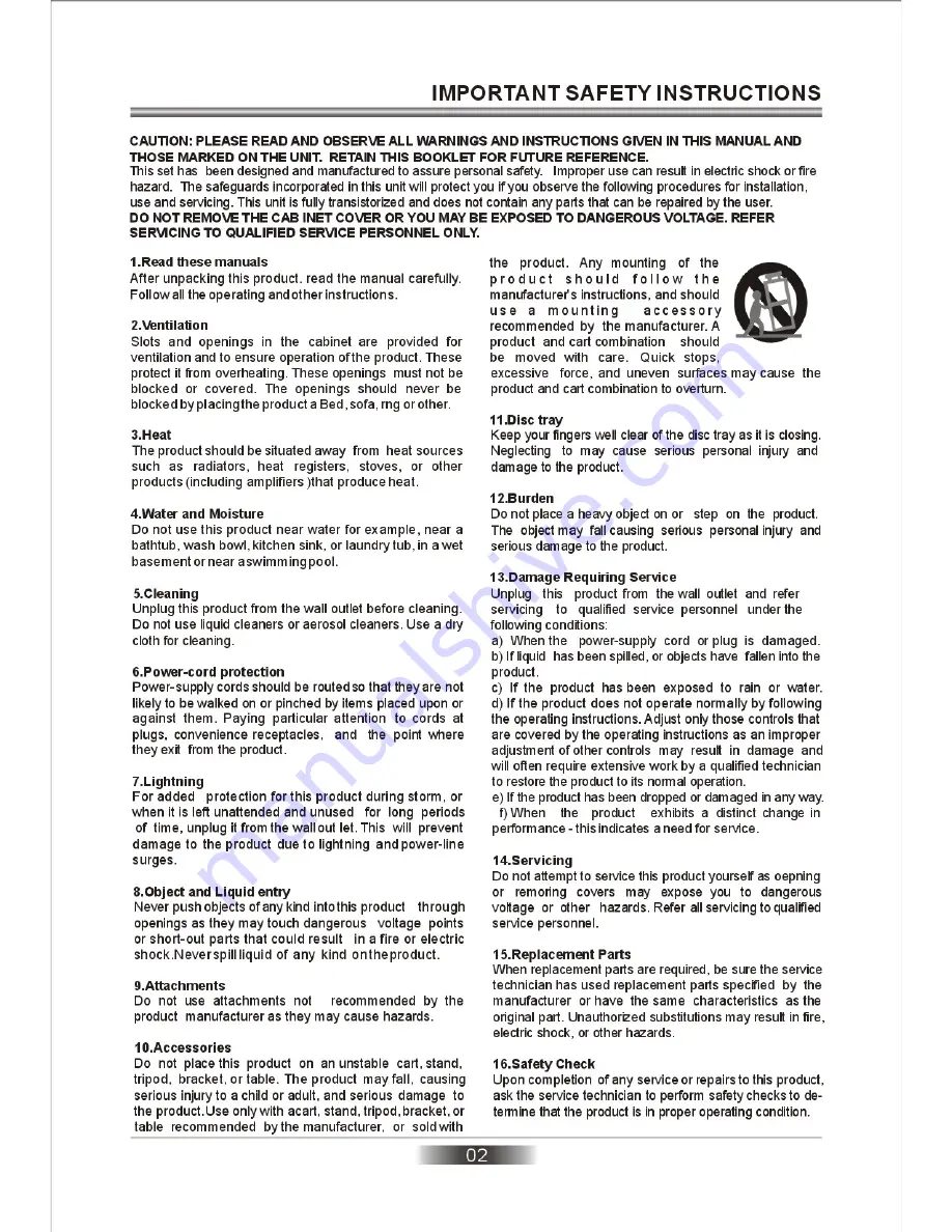 Curtis DVD1043 User Manual Download Page 4