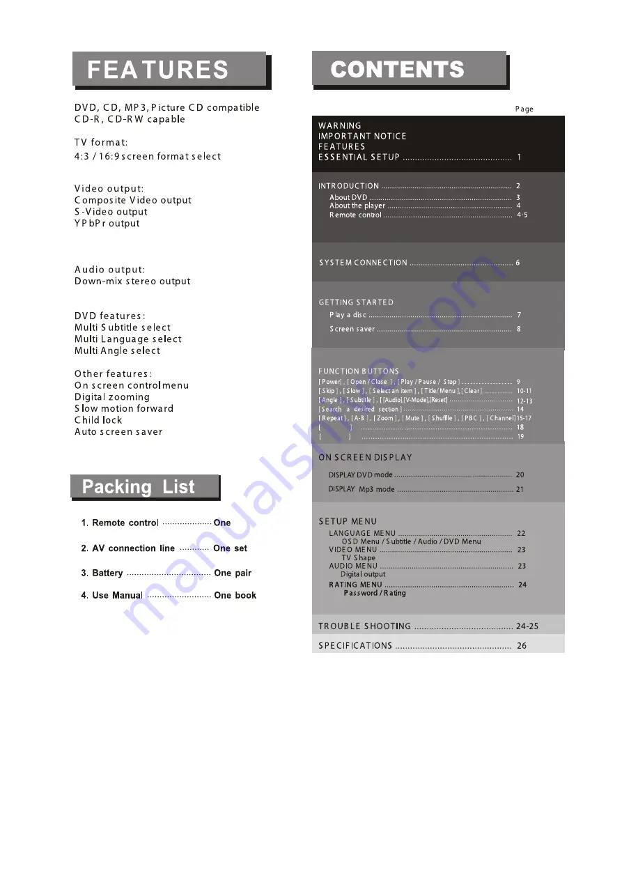 Curtis DVD6042 Instruction Manual Download Page 4