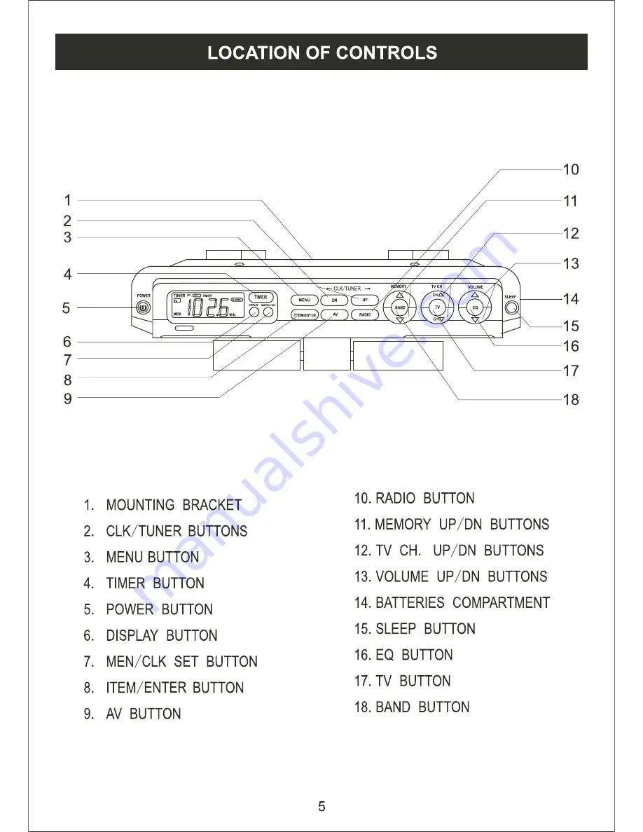 Curtis KCR2622UK Скачать руководство пользователя страница 6