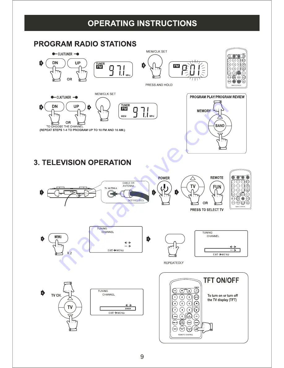 Curtis KCR2622UK Owner'S Manual Download Page 10